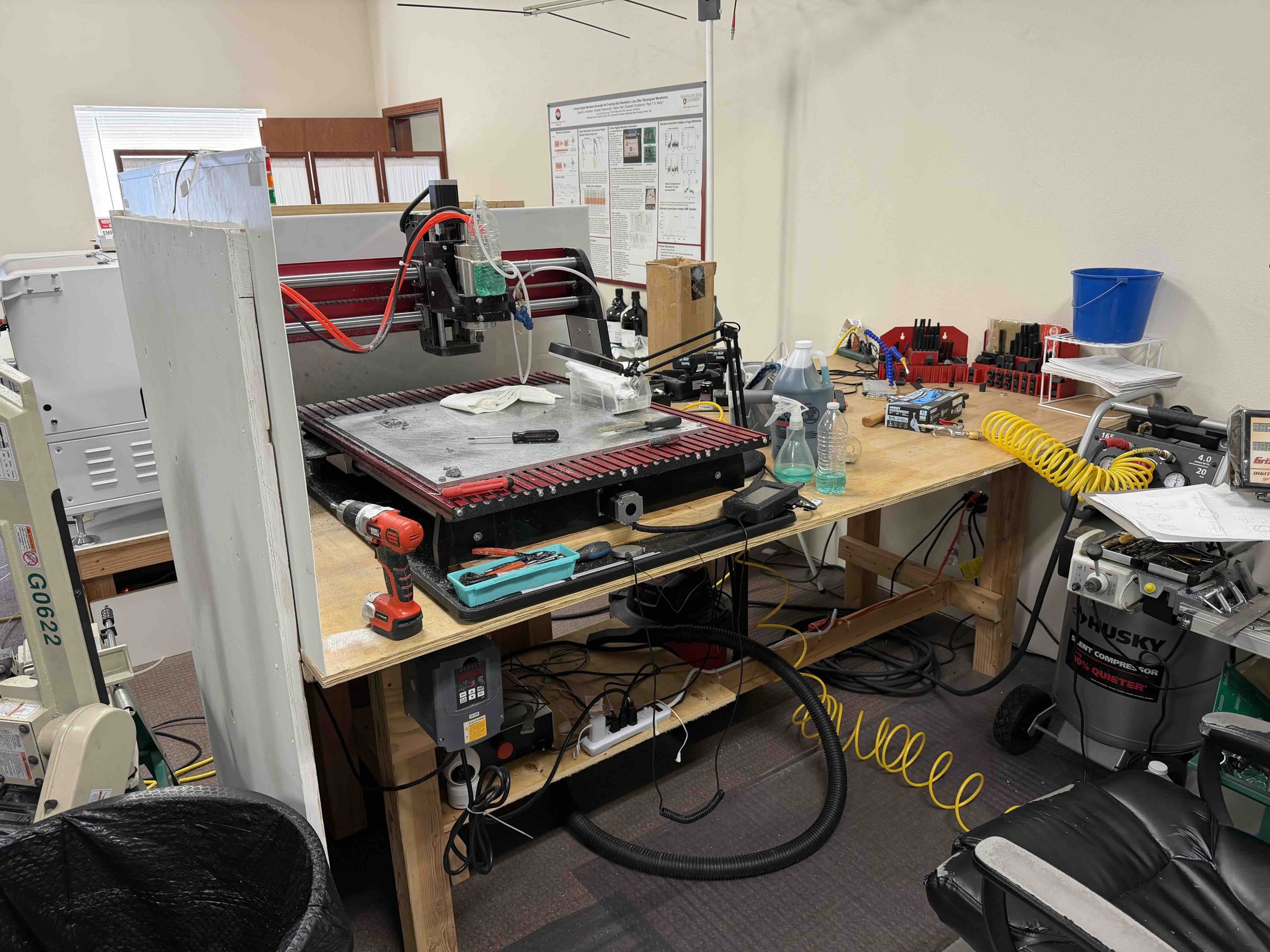 3-axis CNC mill table for precision panel and fixture fabrication