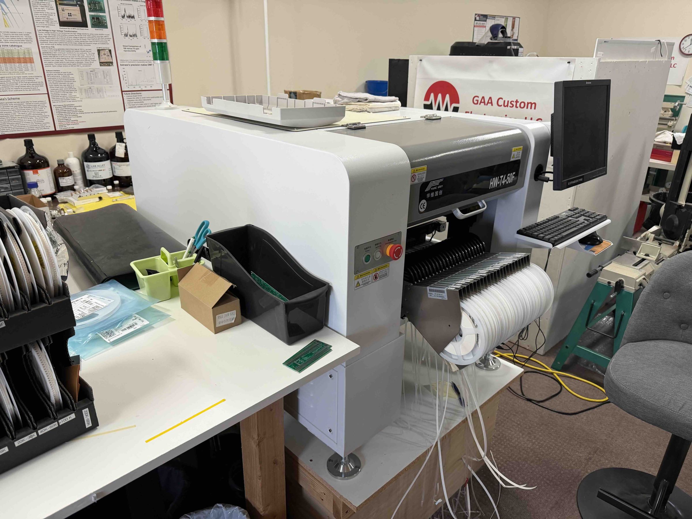 Automatic SMT pick-and-place robot for PCB assembly