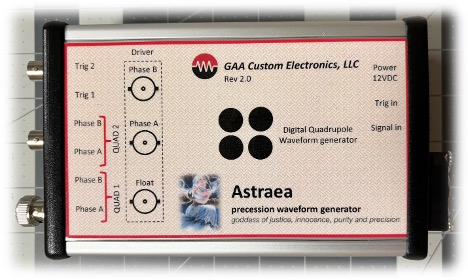 Astraea Digital Quadrupole Waveform Generator — precision PWM waveform generator for digital quad mass spectrometry
